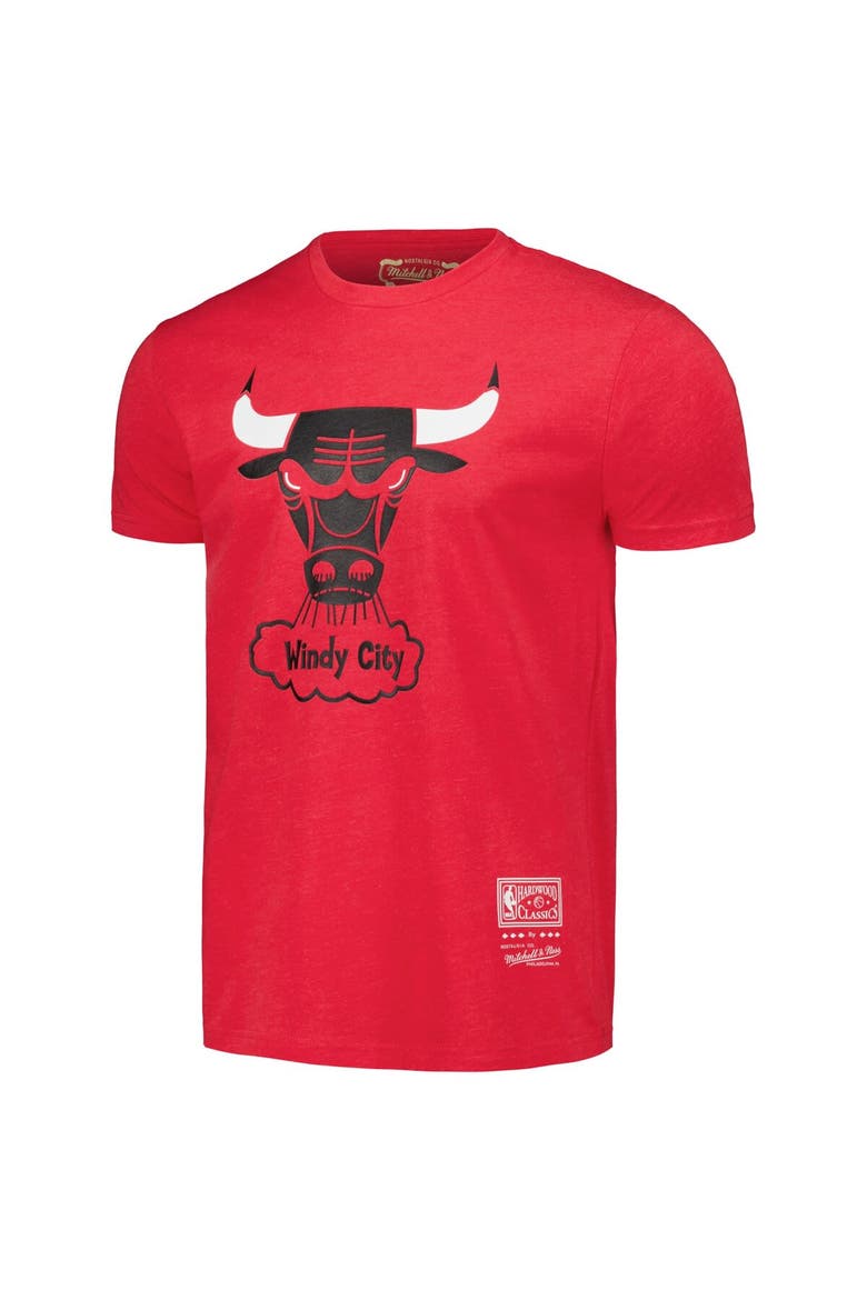 Unisex Mitchell & Ness  Red Chicago Bulls Hardwood Classics MVP Throwback Logo T-Shirt, Alternate, color, Red