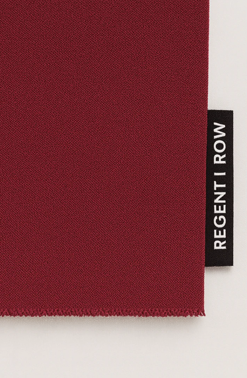 Regent Row Organic Cotton Crew Neck Tee In Red