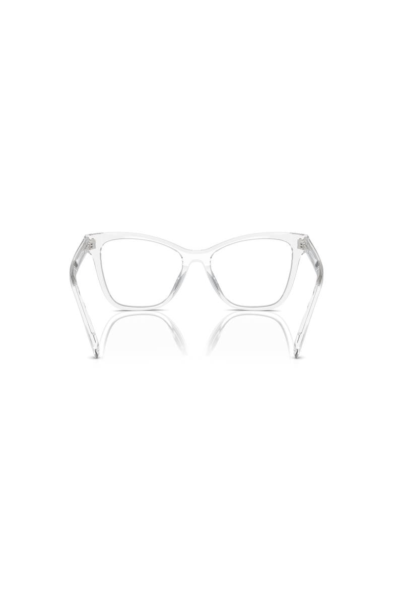 Tory Burch 51mm Cat Eye optical glasses, Alternate, color, Transparent