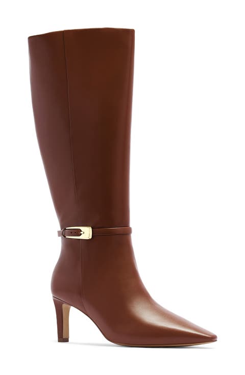 Evie Leather Knee High Boot
