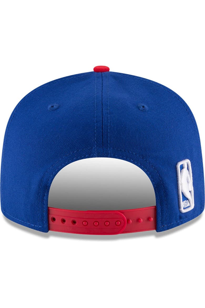 Men's New Era Royal/Red Philadelphia 76ers 2-Tone 9FIFTY Adjustable Snapback Hat, Alternate, color, Royal