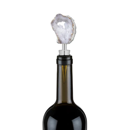 Twine White Geode Bottle Stopper In White