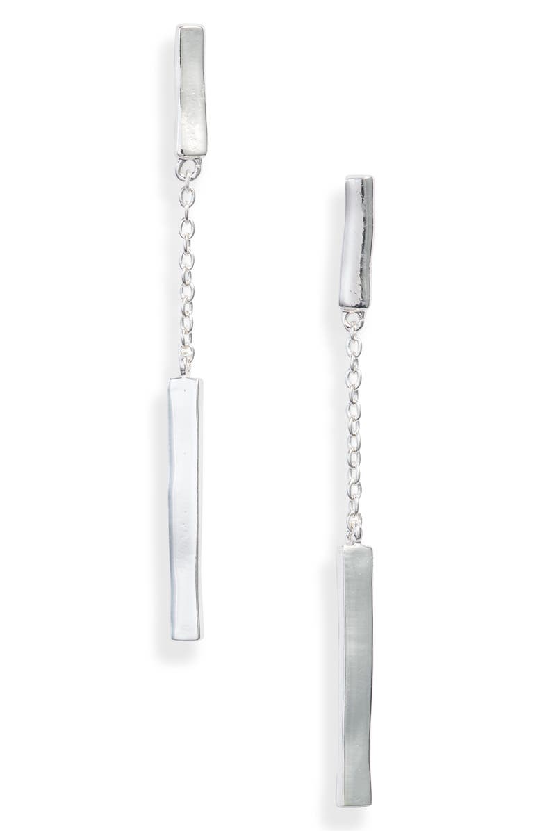 gorjana Taner Bar Chain Earrings, Main, color, 