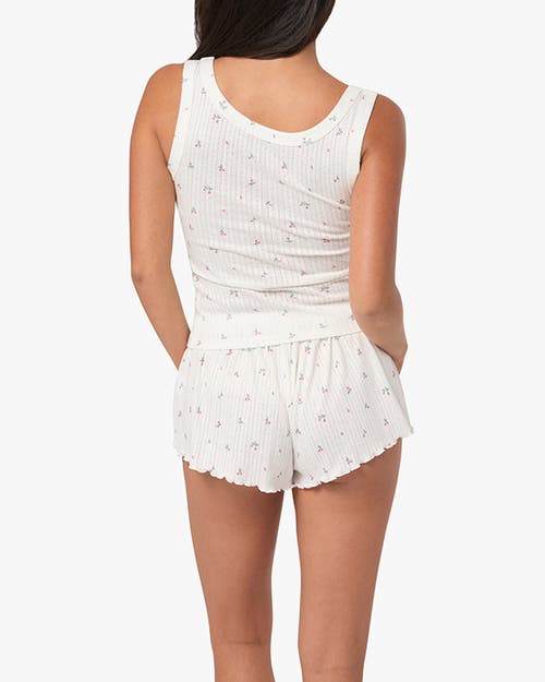 Weworewhat Scoop Tank In Ivory/pink