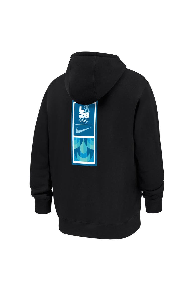 Men's Nike Black LA28 Superbloom Club Fleece Hoodie, Alternate, color, Black