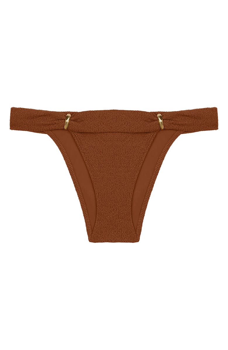ViX Paula Hermanny Firenza Bia Tube Bikini Bottoms, Alternate, color, Brown