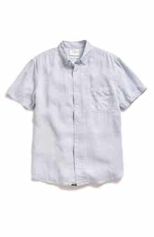 Billy Reid Tuscumbia Short Sleeve Linen Button-Down Shirt