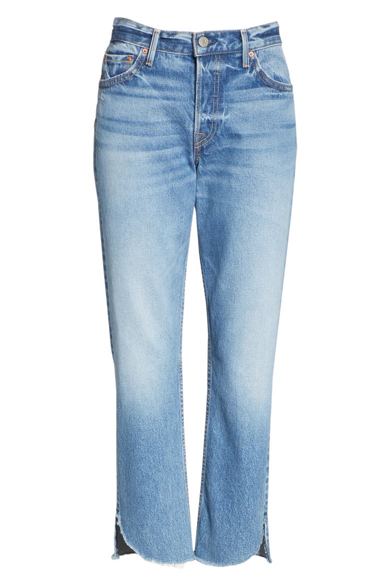 Tatum Curved Step Hem Jeans, Alternate, color, TURN BLUE