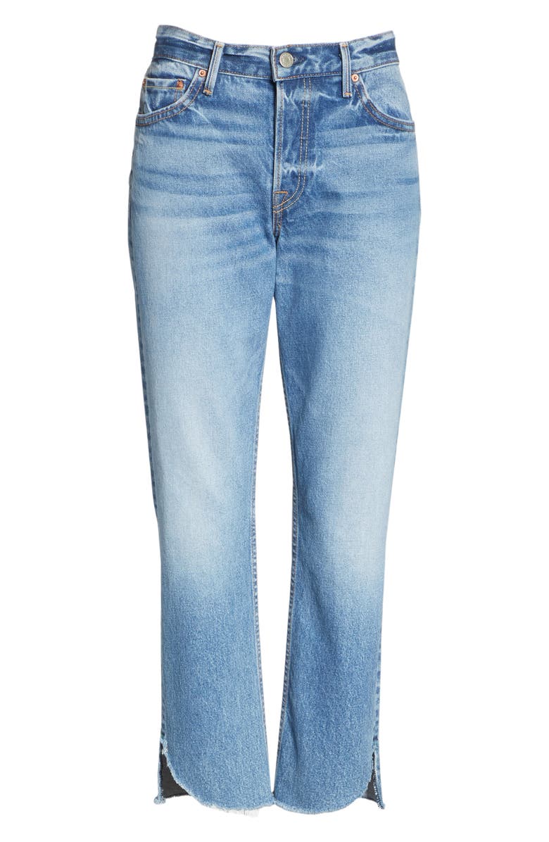 GRLFRND Tatum Curved Step Hem Jeans, Alternate, color, 