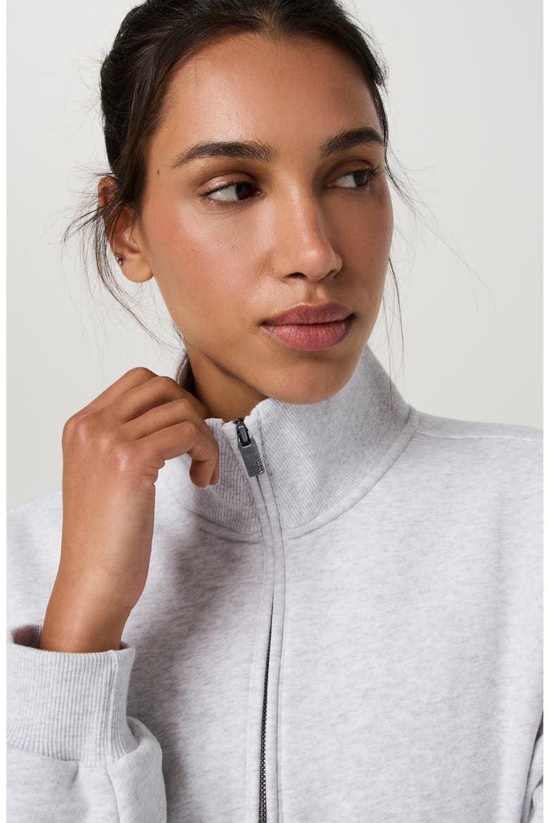 Restore Oversized Half-Zip Pullover, Alternate, color, PALE GREY HEATHER