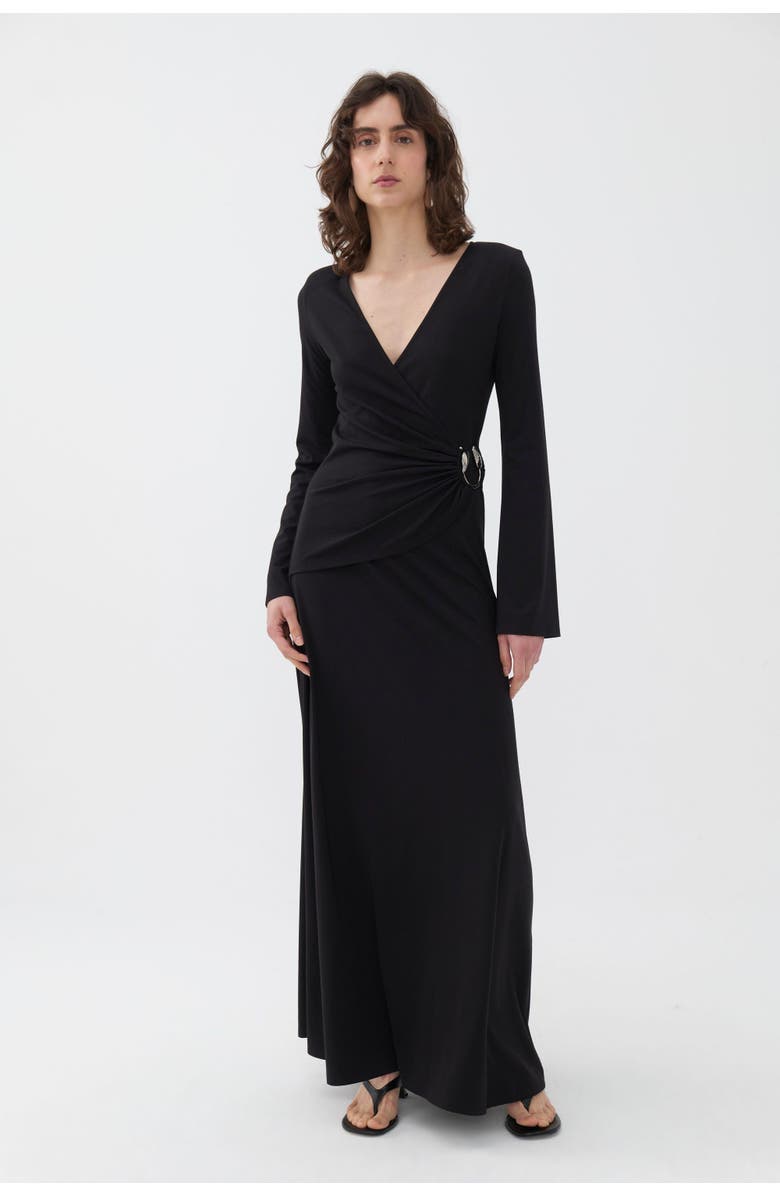 Nocturne Double Breasted Dress with Accessory Detail, Main, color, 