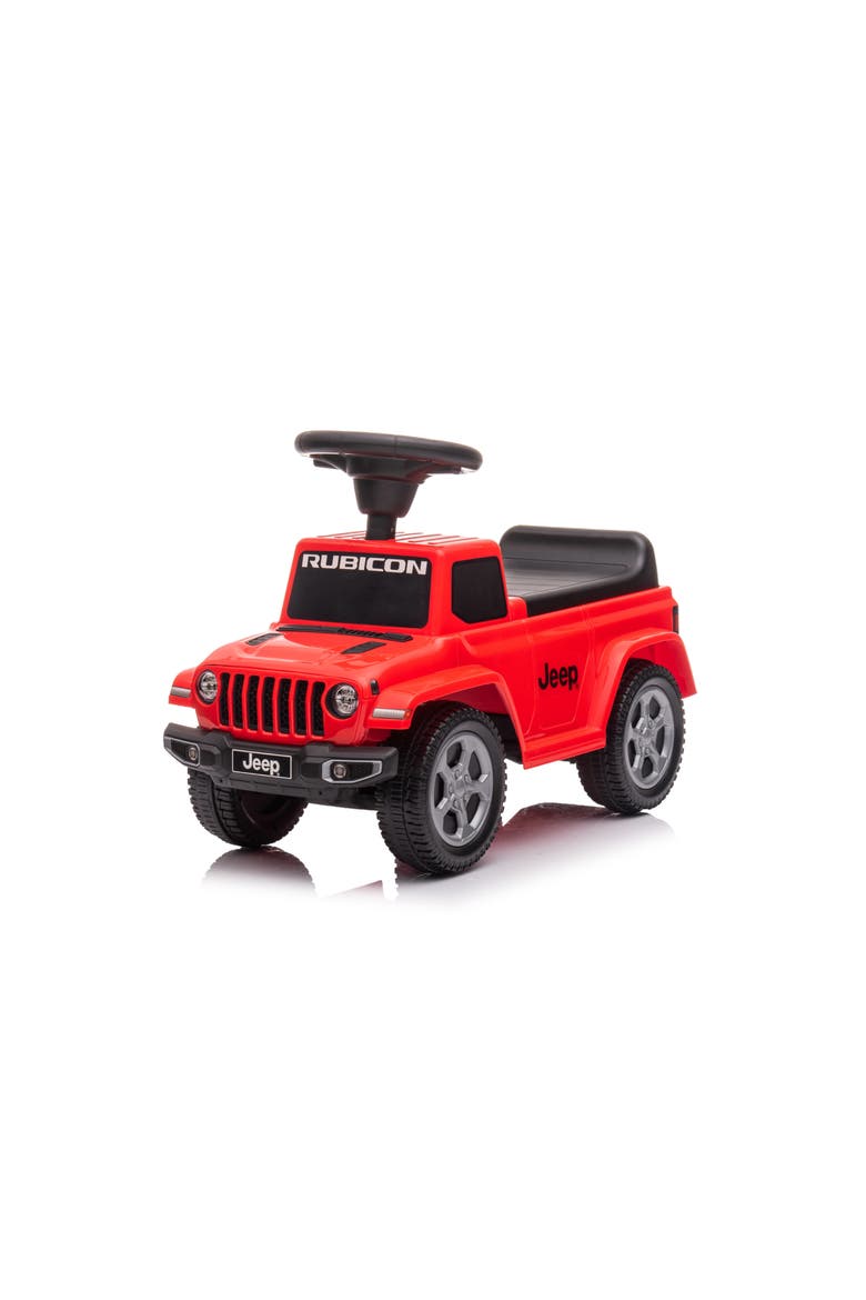 Jeep Rubicon Foot to Floor Ride-On for Toddlers, Main, color, RED