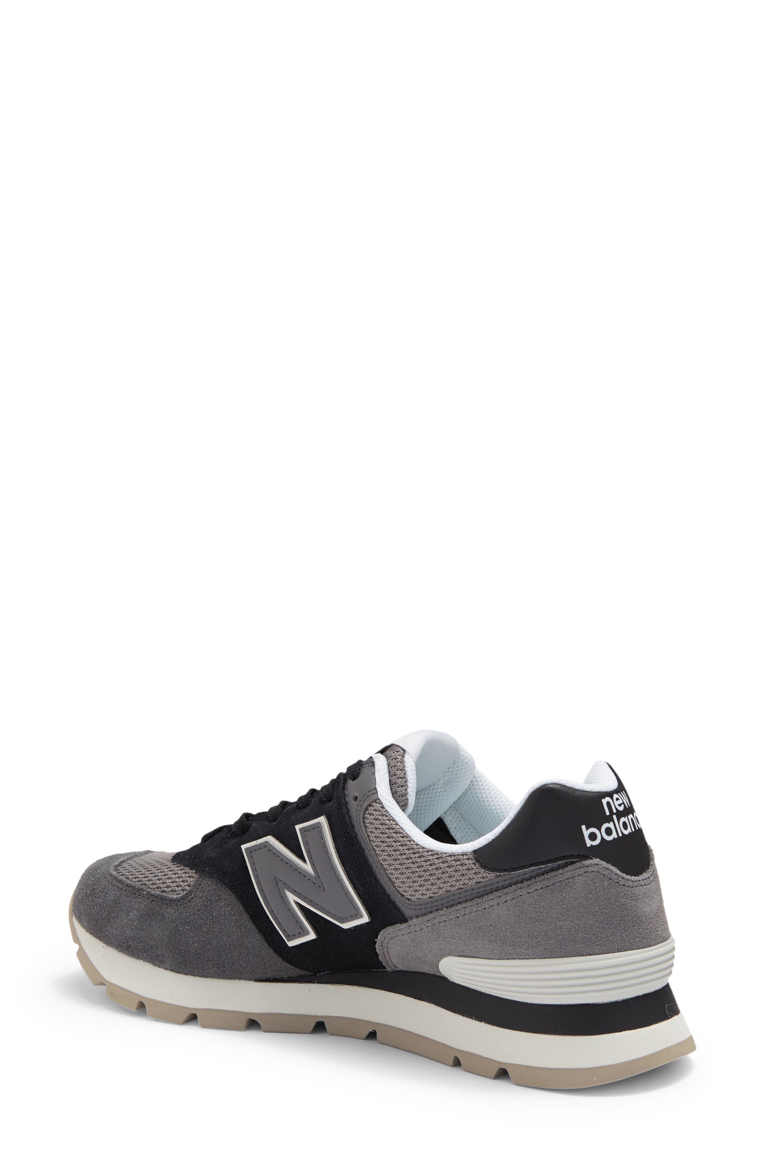 574 D Rugged Sneaker, Alternate, color, BLACK/ BLACK