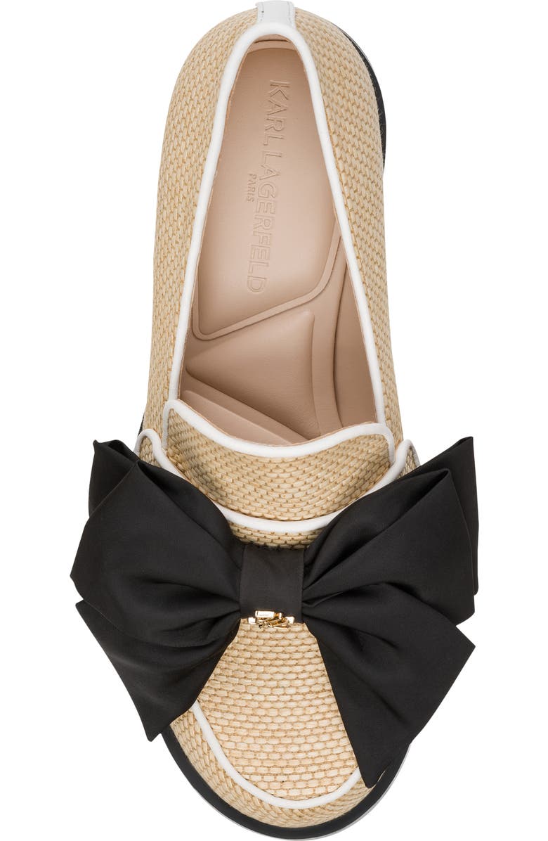 KARL LAGERFELD PARIS Camilia Bow Loafer, Alternate, color,