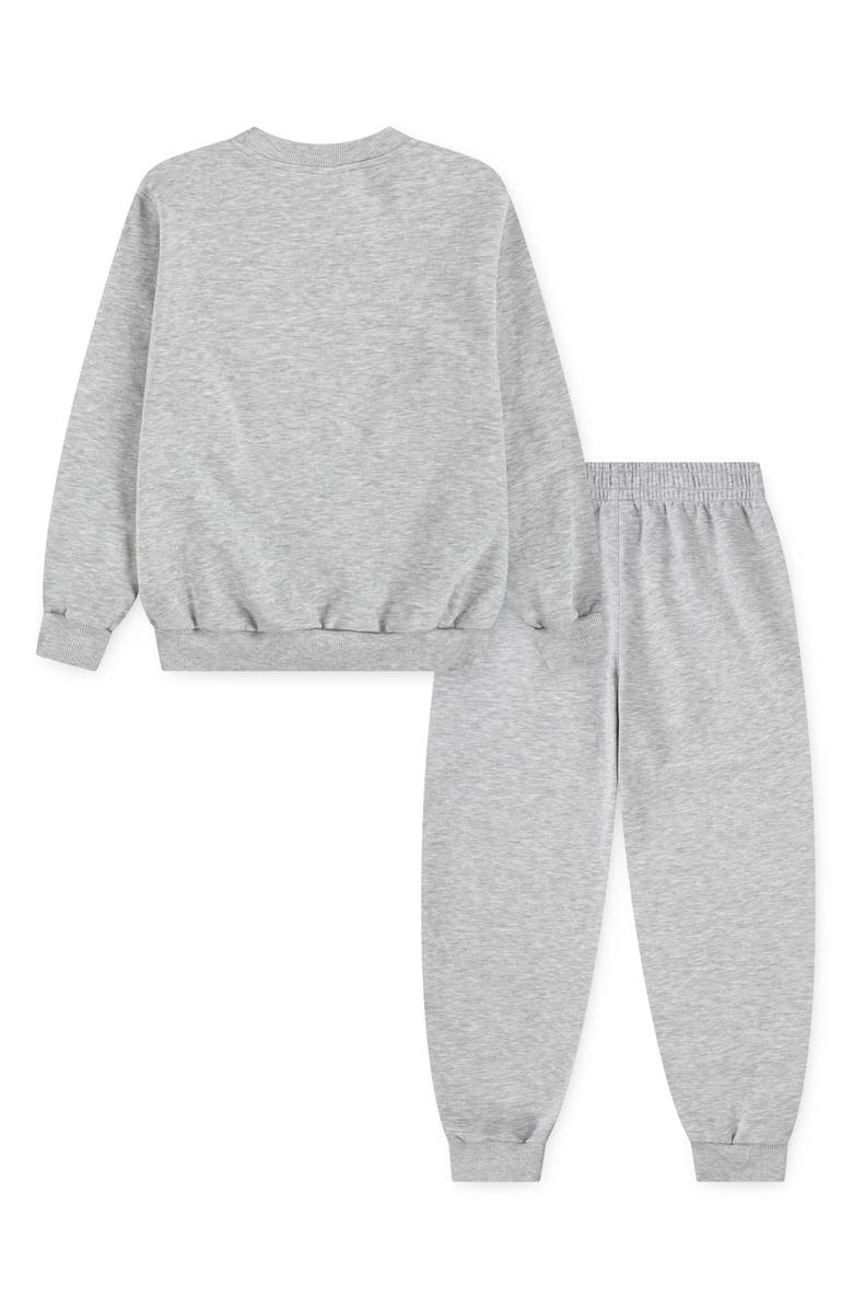 3 Brand Kids' Triple Logo Sweatshirt & Joggers Set, Alternate, color, Grey Heather