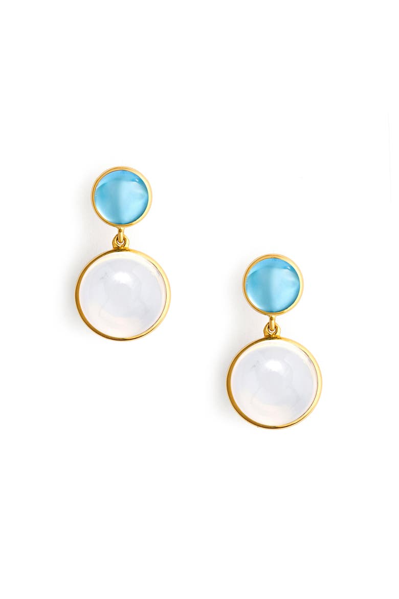 Cirra Moon Drop Earrings, Main, color, Blue Topaz