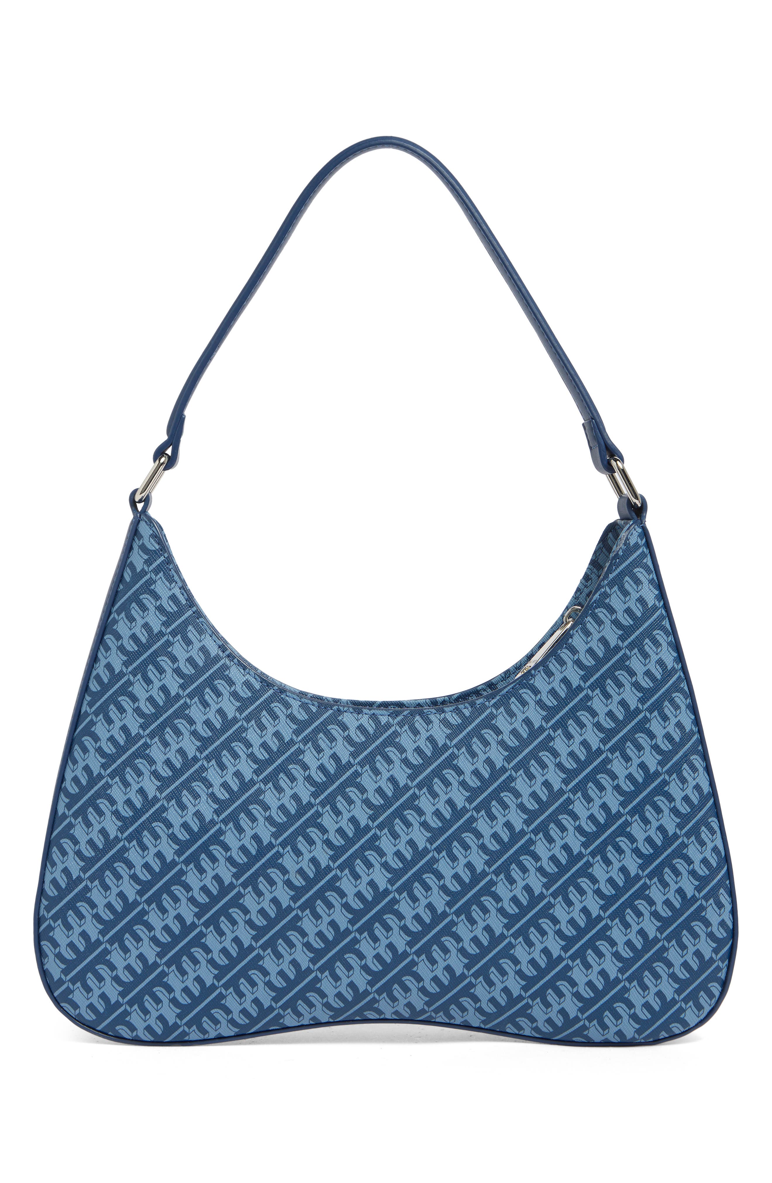 Fei Logo Shoulder Bag, Alternate, color, NAVY