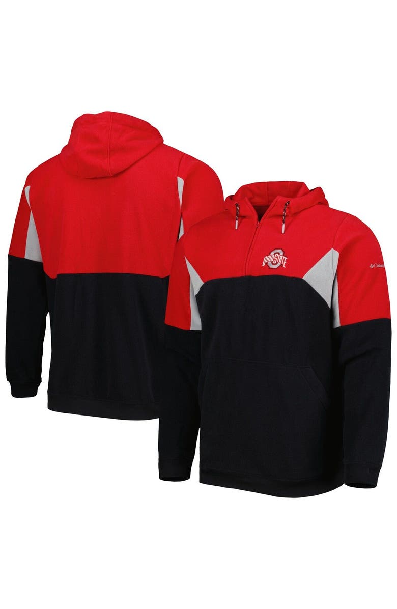 Columbia Men's Columbia Black Ohio State Buckeyes Lodge Quarter-Zip Hoodie, Main, color, Black
