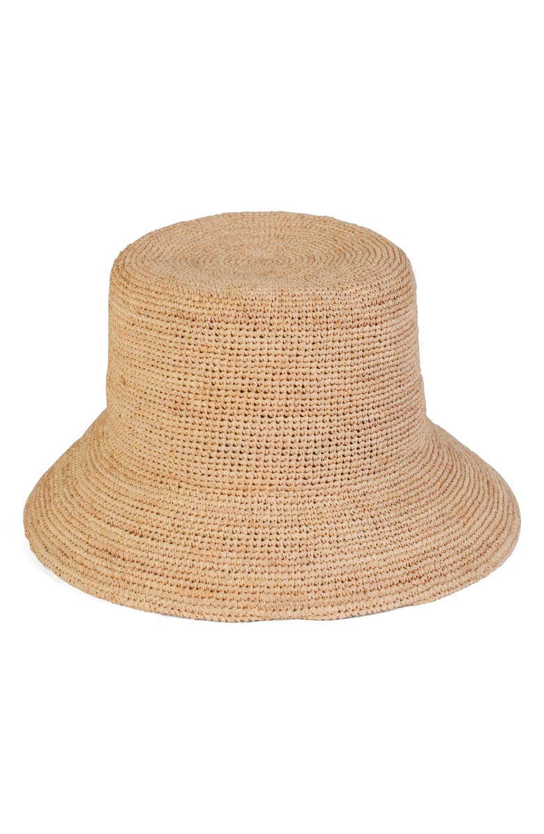 Lack of Color The Inca Raffia Bucket Hat, Alternate, color, Natural