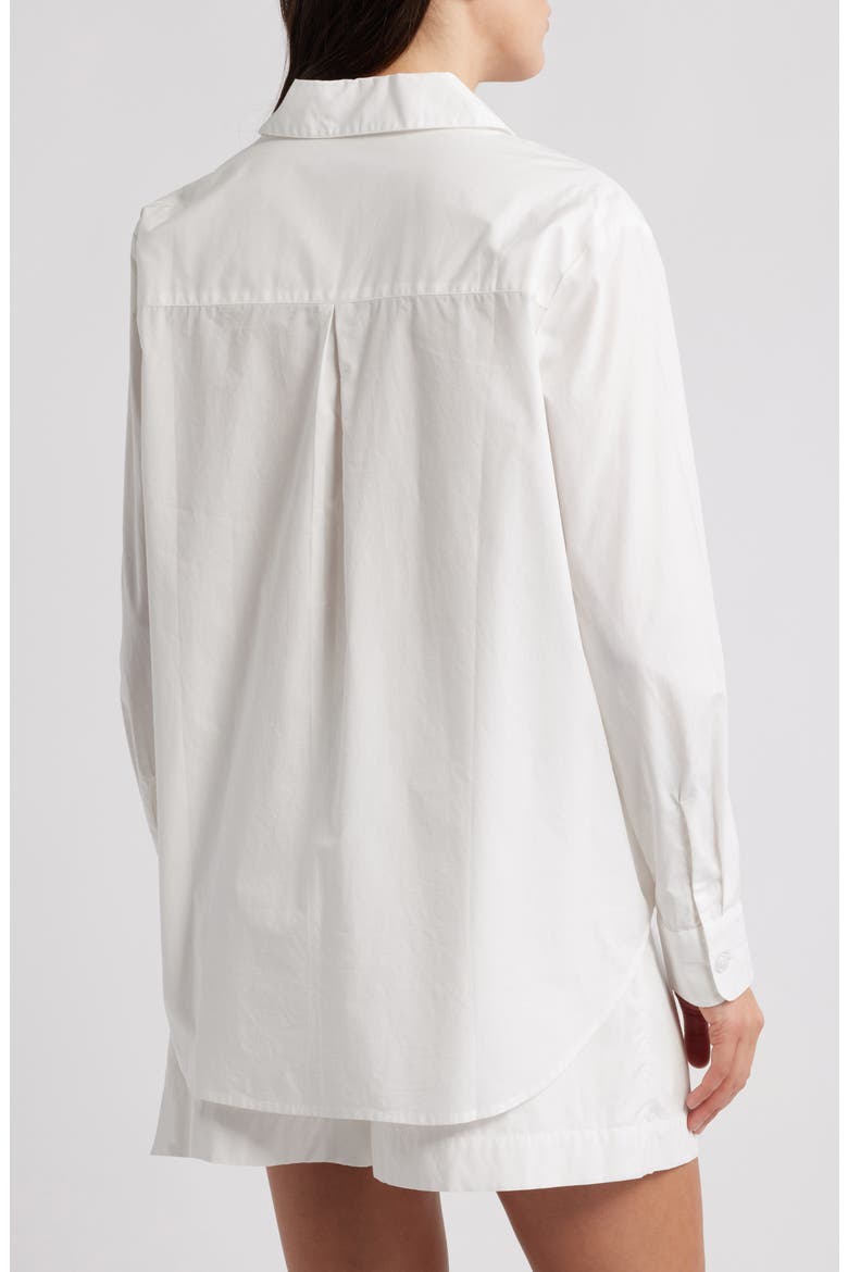 Rhodes Poplin Button-Up Shirt, Alternate, color, SUMMER WHITE