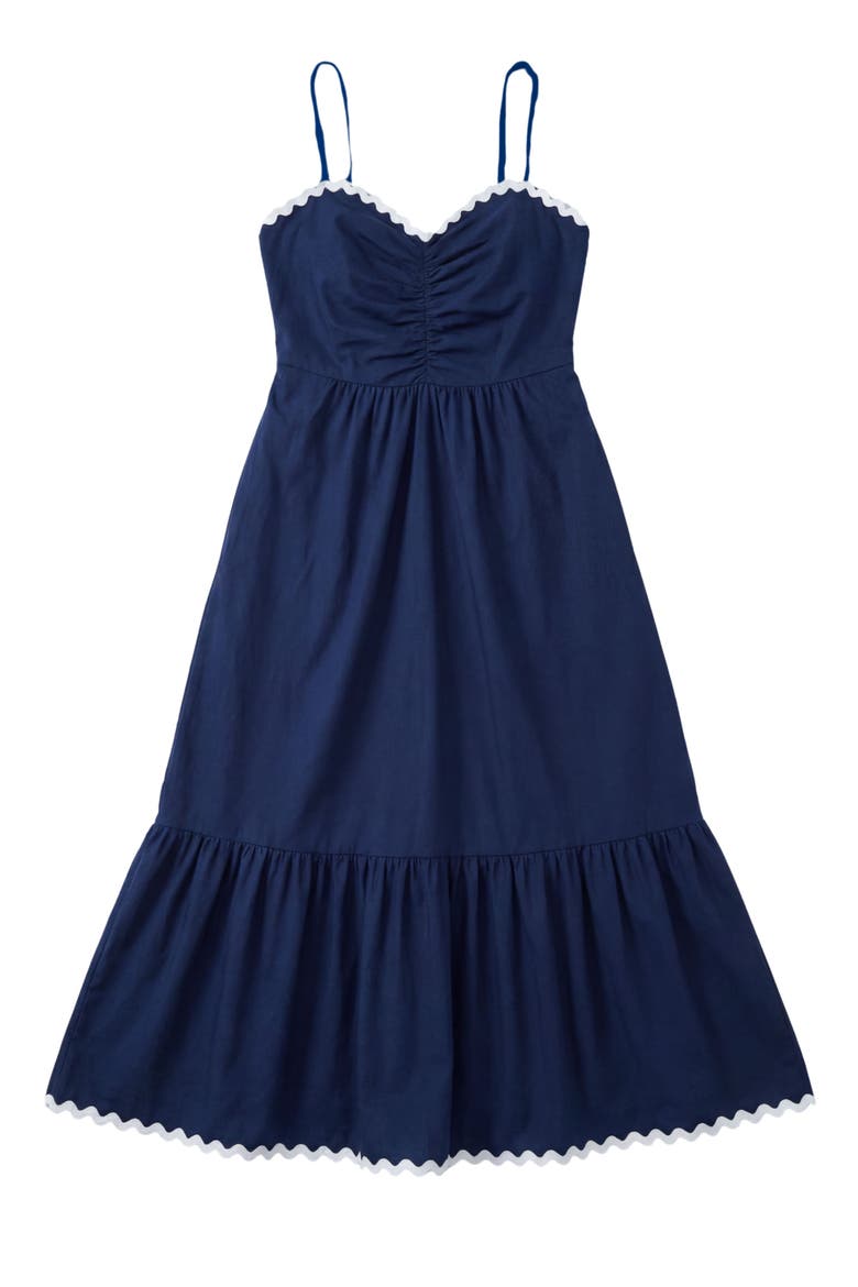 Women's Courtside Dress, Alternate, color, Navy/White