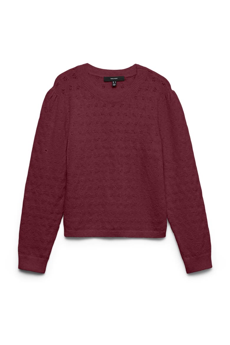 Crewneck Sweater, Alternate, color, WINDSOR WINE BLACK MELANGE