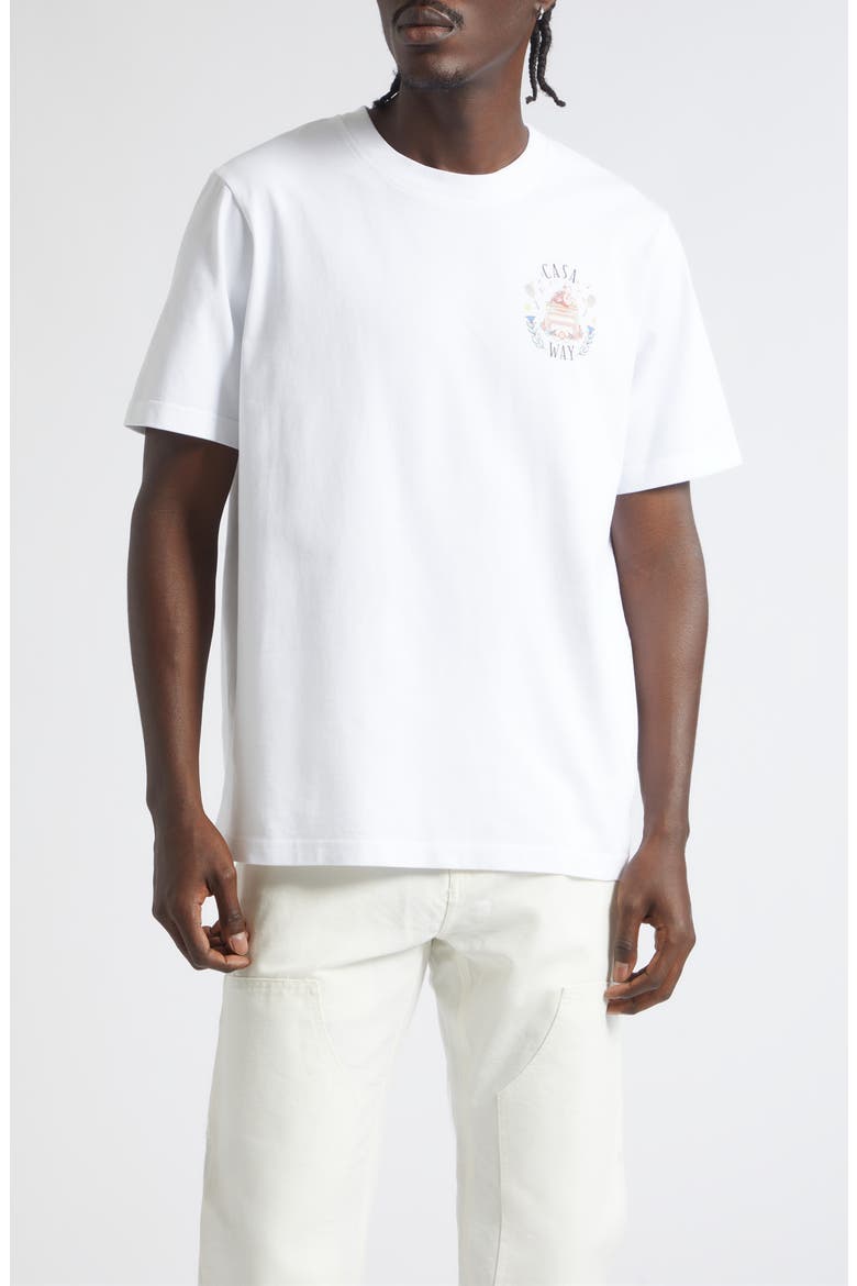 Classic Graphic T-Shirt, Main, color, WHITE JERSEY