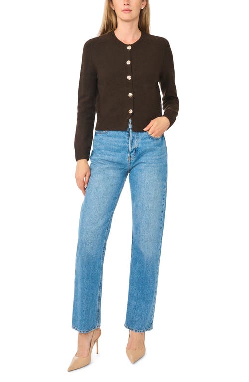 Ted Baker Saddle Shoulder Cardigan In Brown