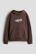H&M Print-Motif Brushed-Inside Hoodie