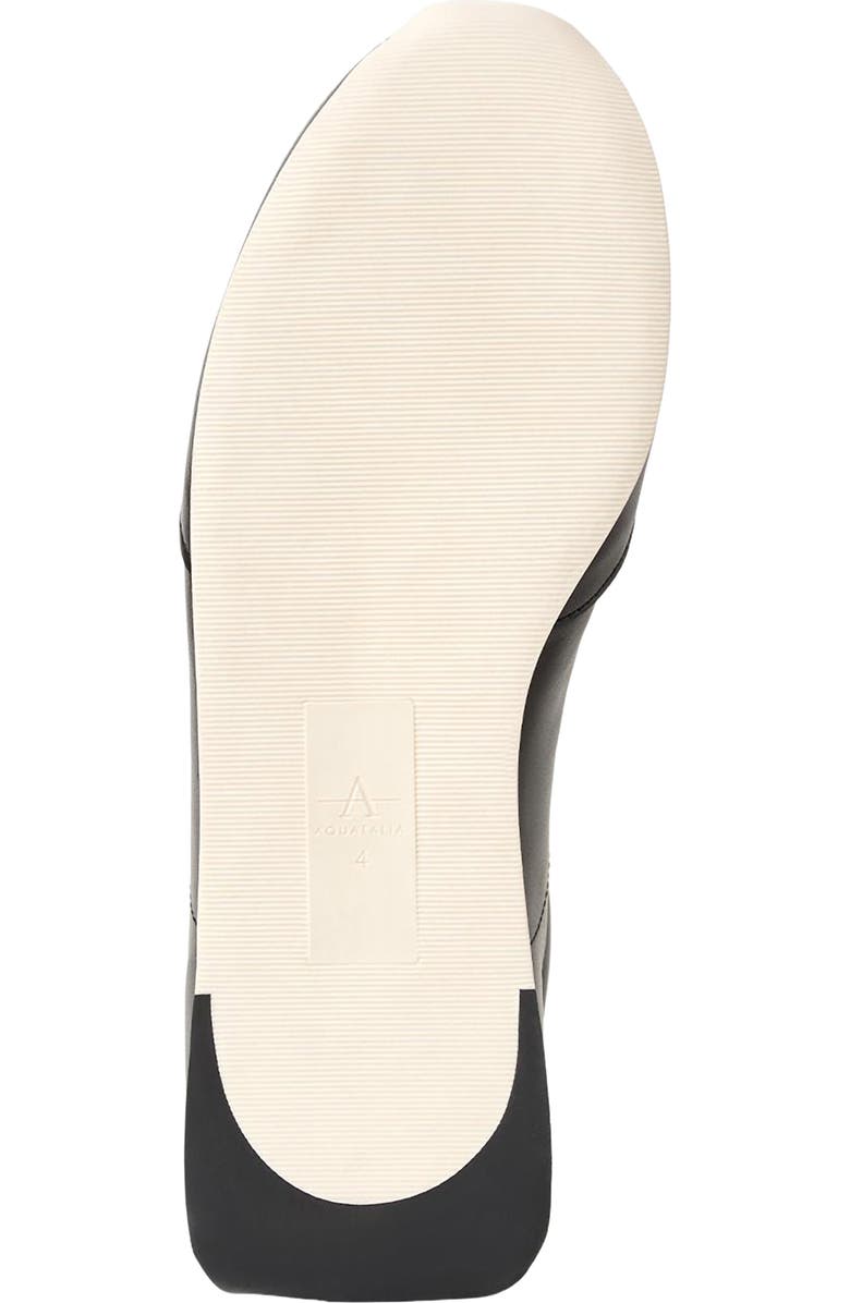 Aquatalia Rea Sneaker, Alternate, color, Black Leather