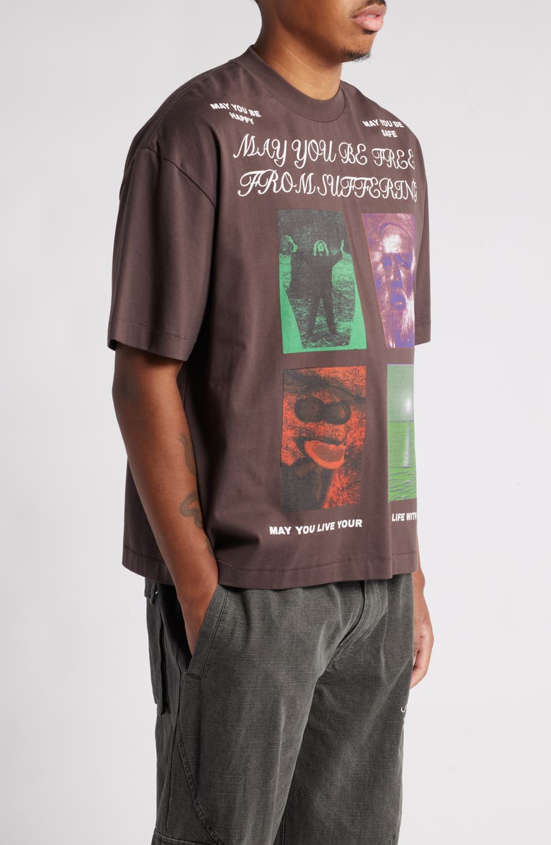 JUNGLES Free from Suffering Cotton Graphic T-Shirt, Alternate, color, 