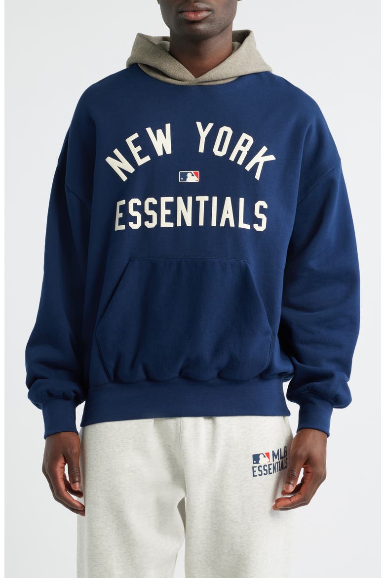Fear of God Essentials x MLB Yankees Sport Fit Graphic Hoodie (Men