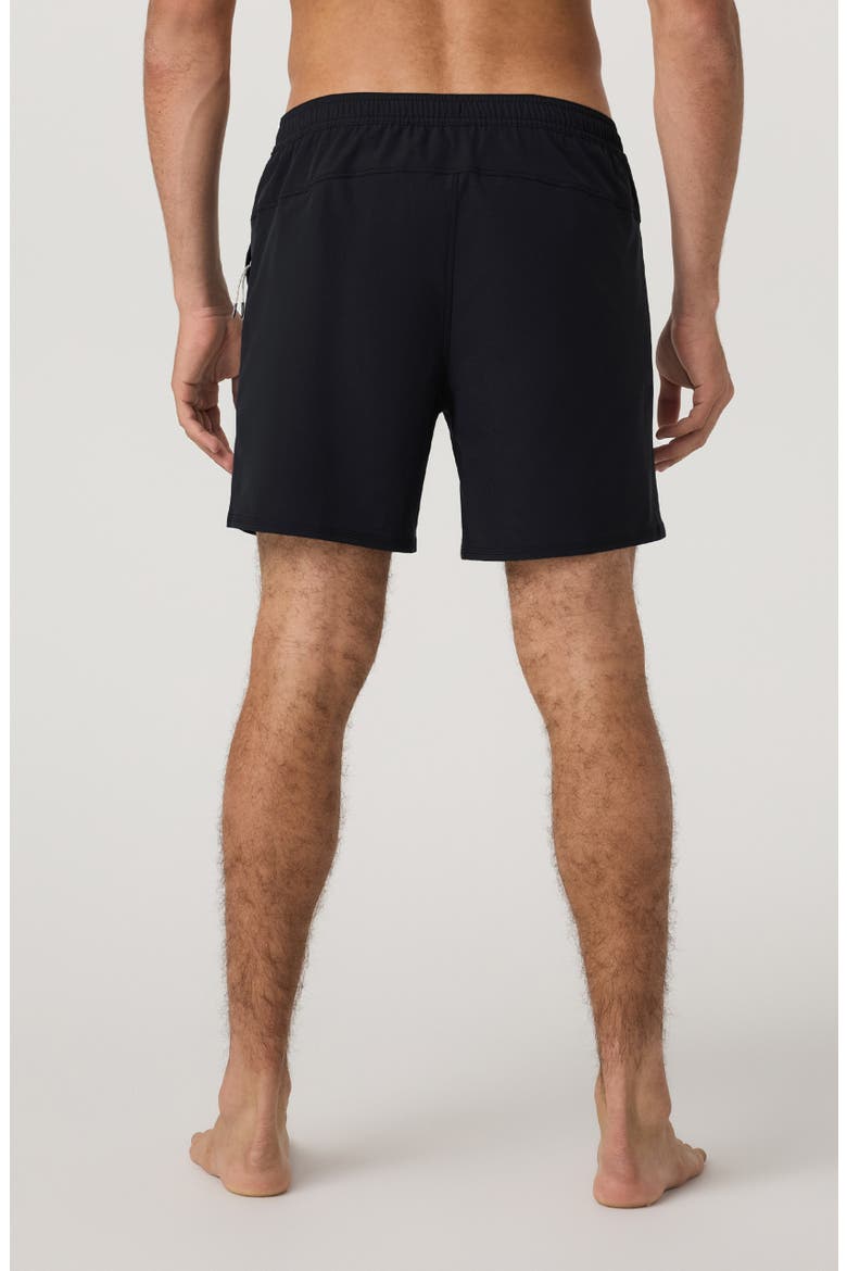 Maverick Lined Hybrid Volley Shorts, Alternate, color, BLACK
