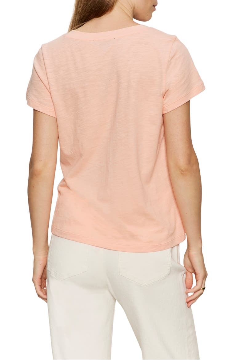 V-Neck T-Shirt, Alternate, color, WASHED SALMON PINK