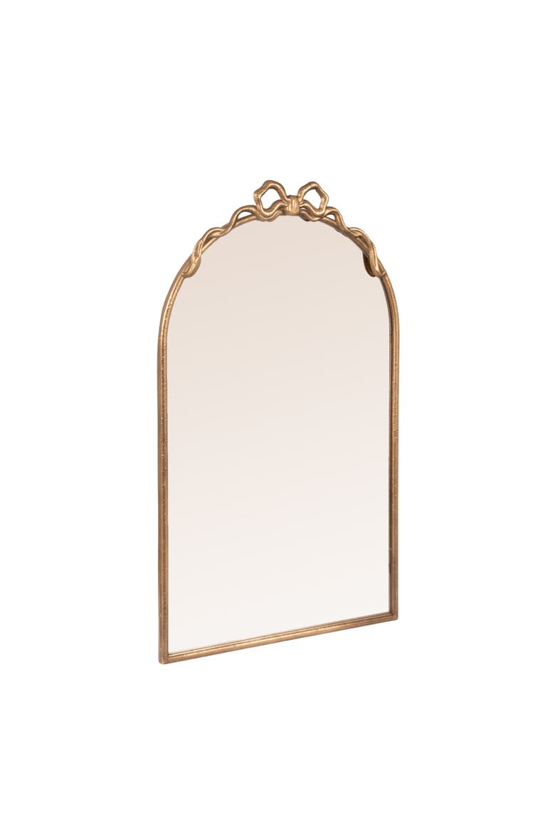 Arched Mirror with Decorative Bow, Main, color, Gold