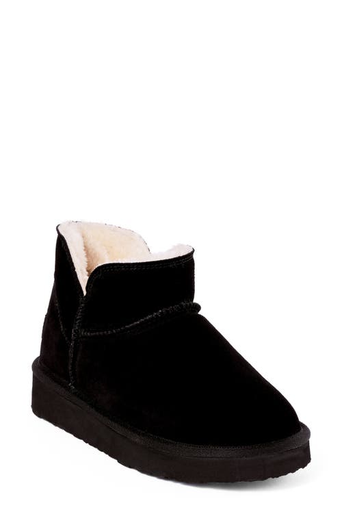 Minnetonka Mavie Faux Fur Bootie In Black