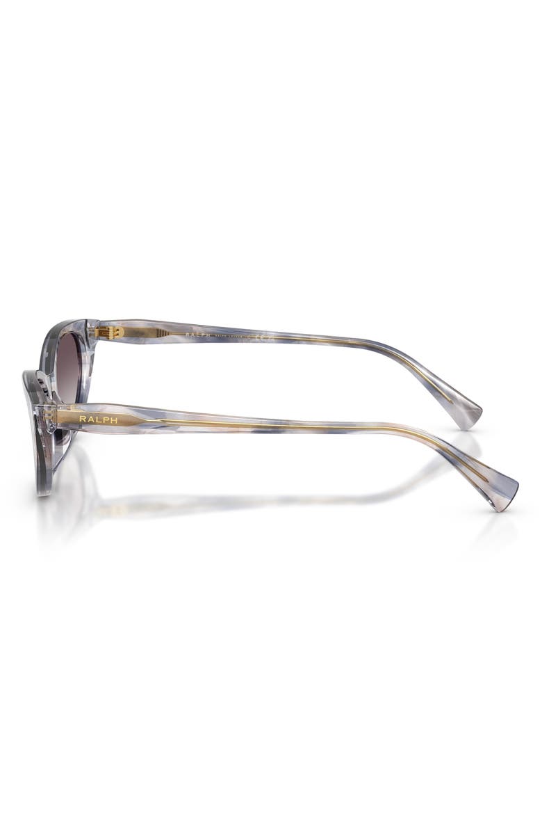 RALPH 53mm Gradient Cat Eye Sunglasses, Alternate, color, Striped Grey / Grey Gradient