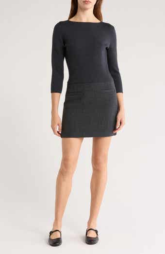 Theory Mixed Media Sheath Minidress