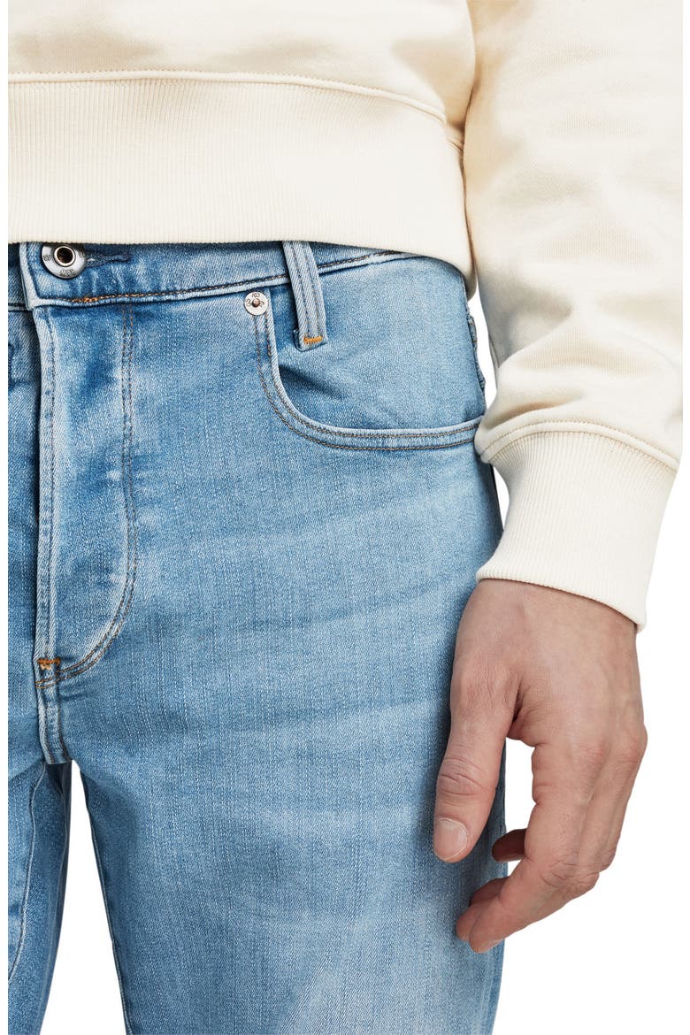 D-Staq Slim Fit Jeans, Alternate, color, LIGHT INDIGO AGED