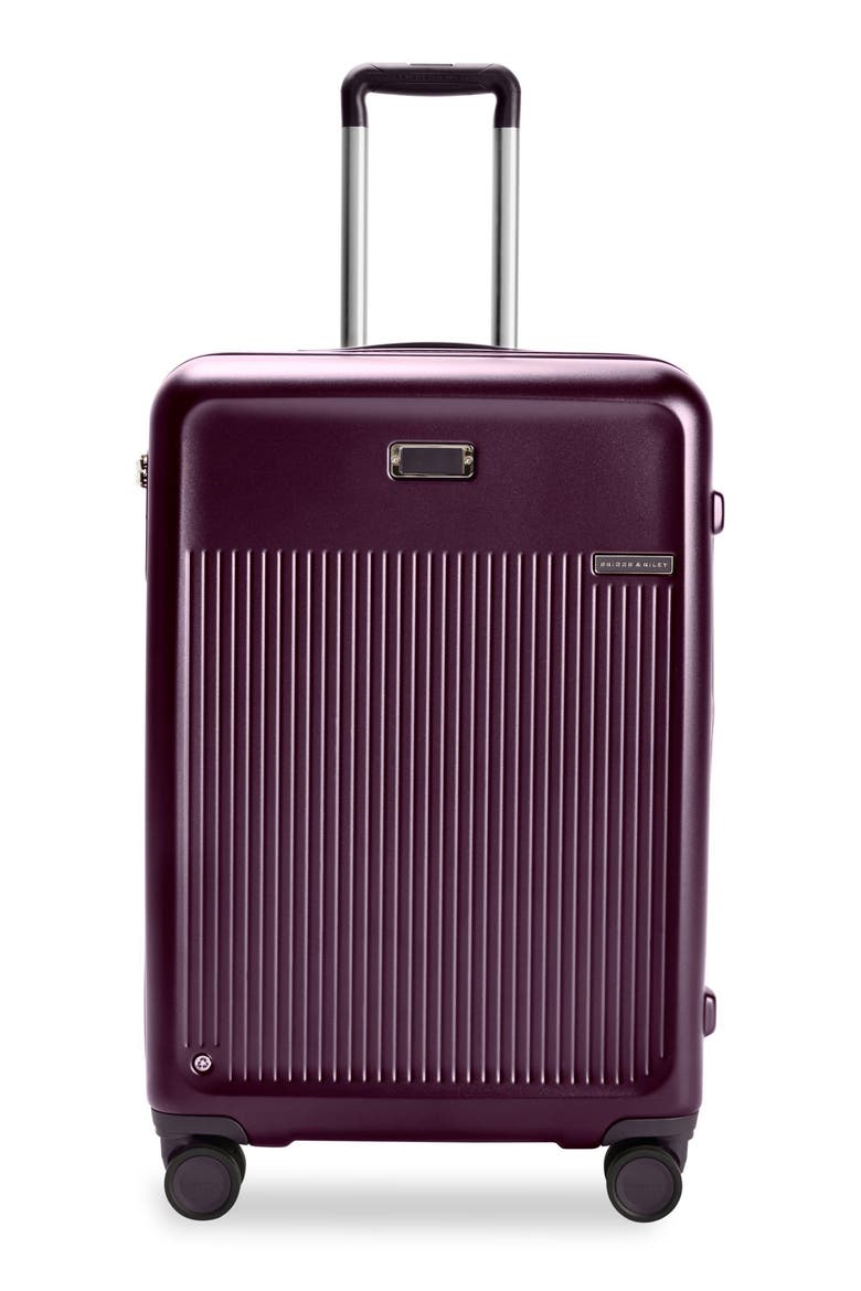 Sympatico Medium 27-Inch Expandable Spinner Luggage, Main, color, PLUM