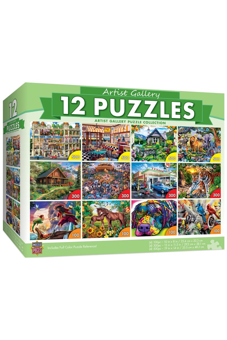 Artist Gallery V1 Puzzle 12 Pack, Main, color, Multicolor