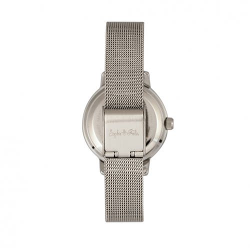 Sophie And Freda Cambridge Bracelet Watch With Swarovski Crystals In Silver