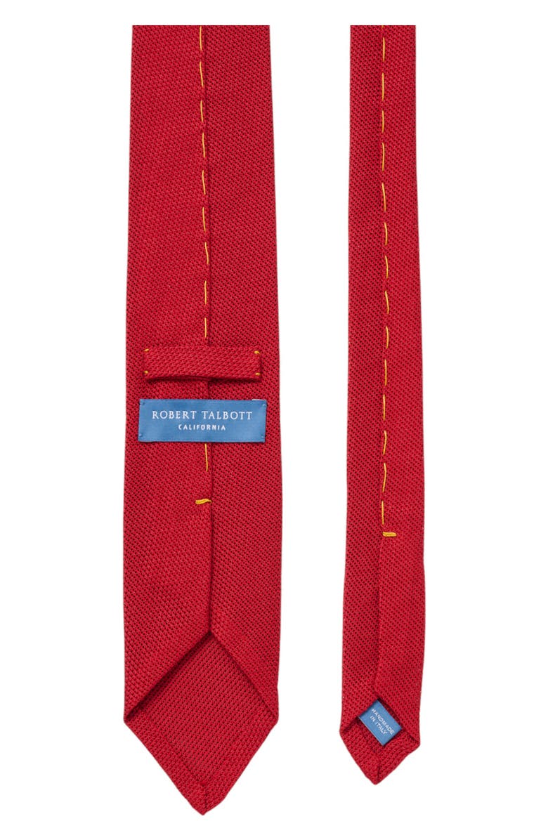 Robert Talbott Duvall Solid Grenadine Silk Necktie, Alternate, color, Red