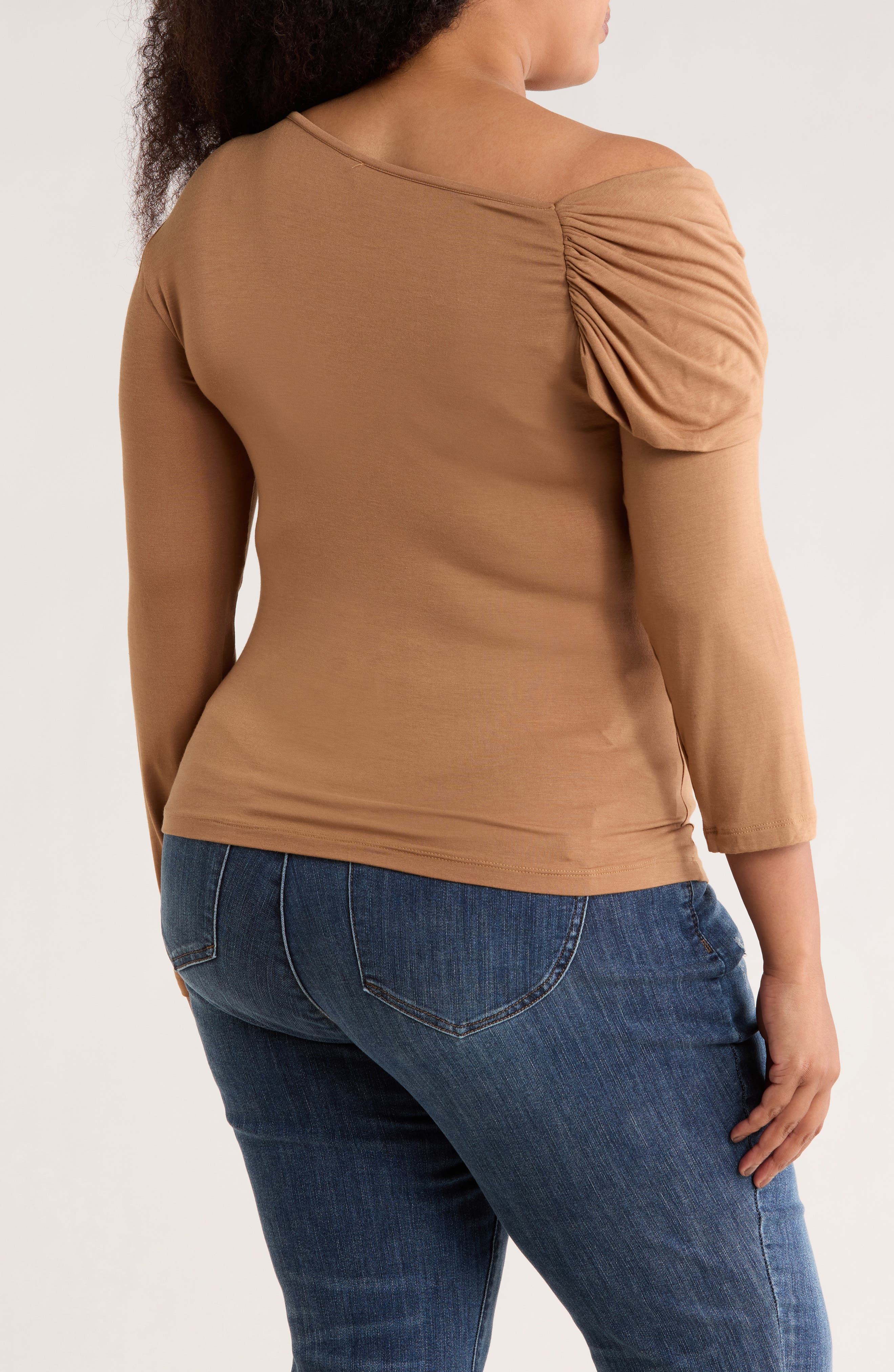 One-Shoulder Stretch Modal Top - image 4