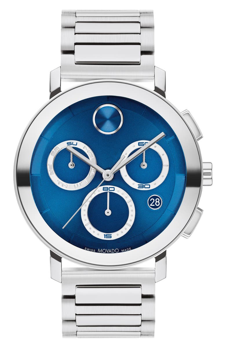 Movado Bold Evolution 2.0 Chronograph Bracelet Watch, 42mm, Main, color, 