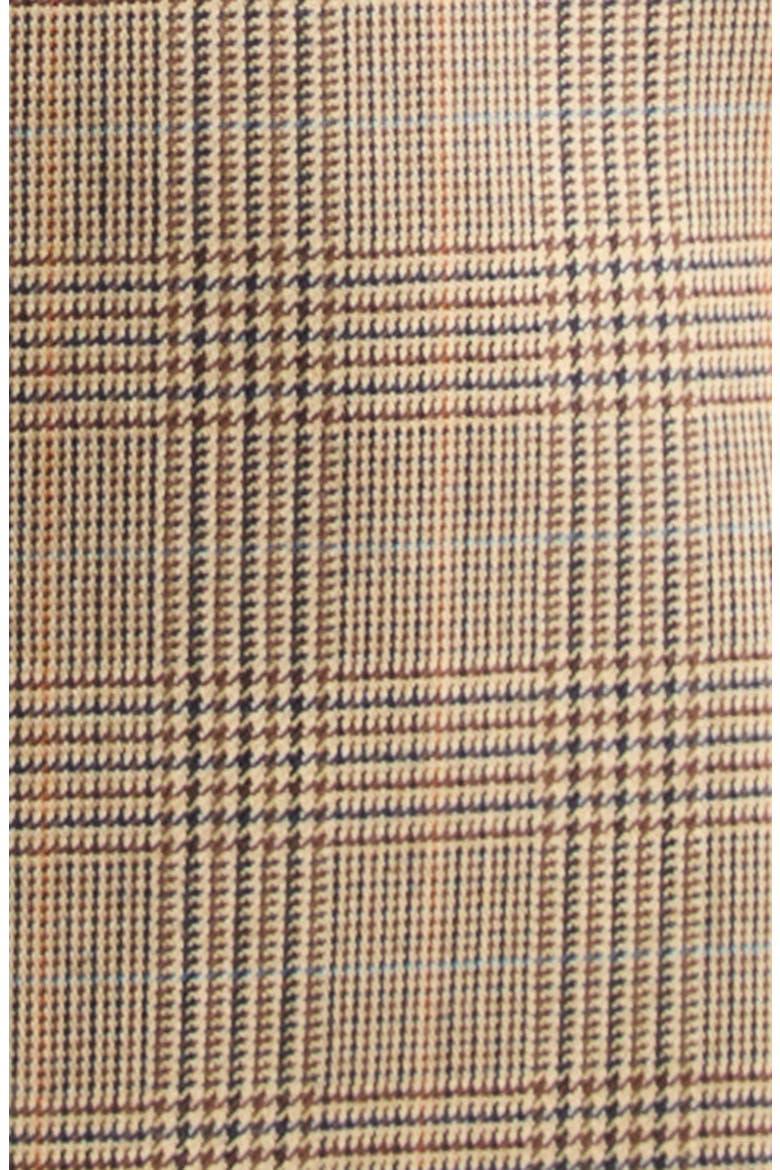 Oversize Glen Plaid Jacket, Alternate, color, BEIGE/ MARRON/ MARINE