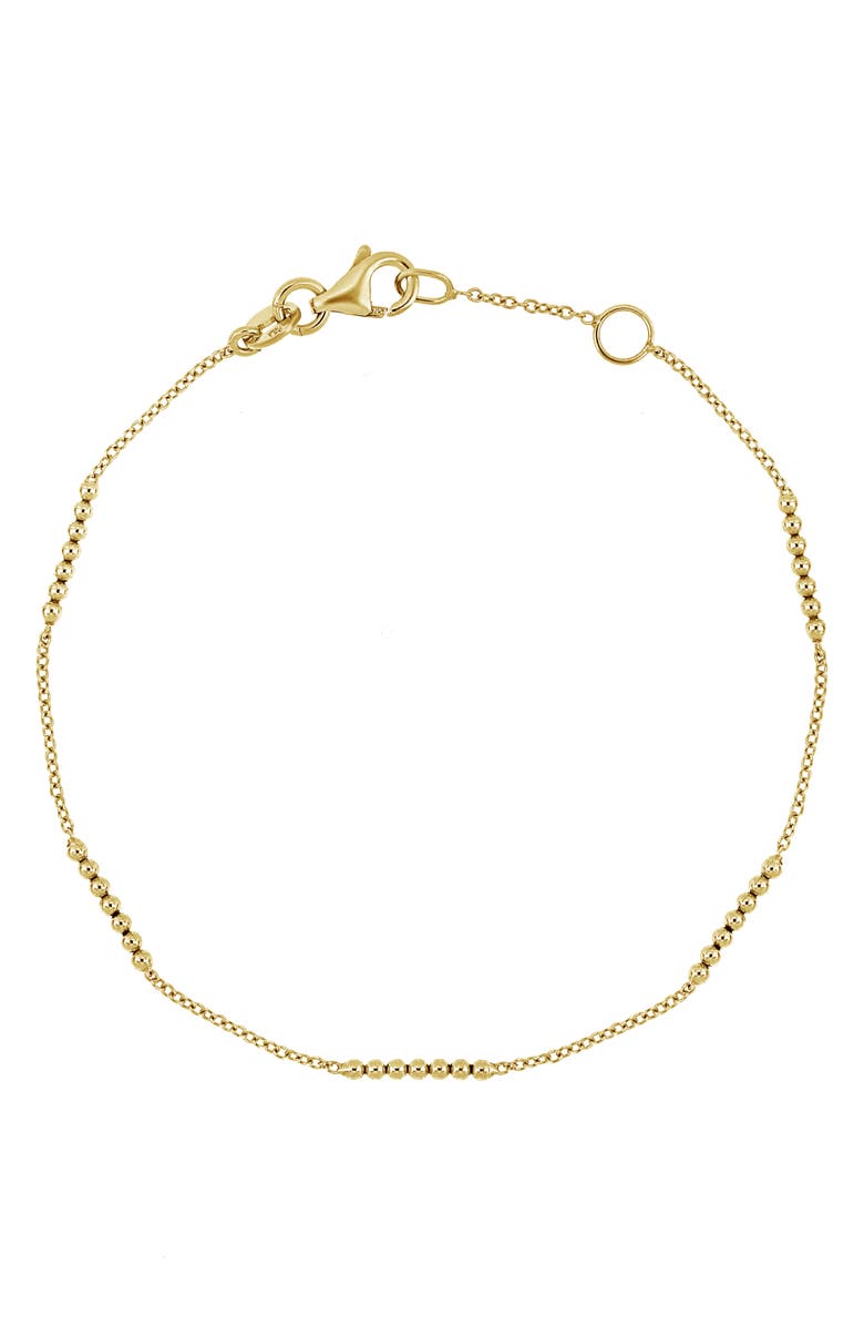 Bony Levy 14K Gold Beaded Station Bracelet, Main, color, 
