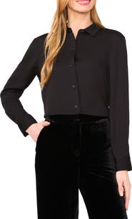 Ted Baker Long Sleeve Georgette Button-Up Shirt