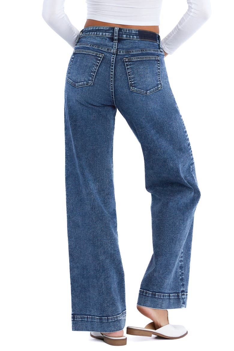 Mighty High Waist Wide Leg Jeans, Alternate, color, TROUSER BLUE