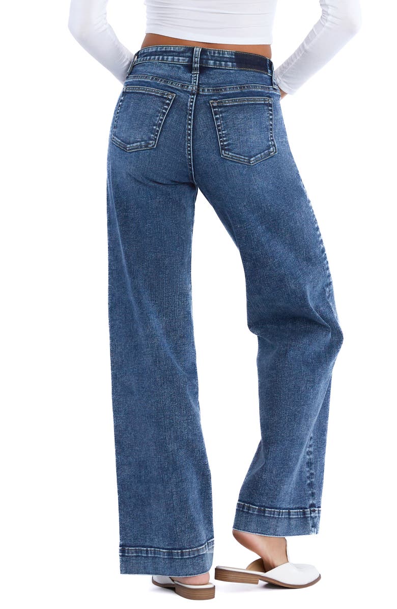 HINT OF BLU Mighty High Waist Wide Leg Jeans, Alternate, color, Trouser Blue